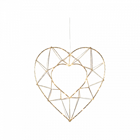 Decorațiuni Crăciun - Decoratiune luminoasa inima EDGE 690-90, LED 25x0.03W