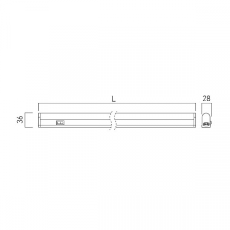 Corp de Iluminat cu LED Liniar XFit 220-240V AC 22W 144cm Alb Neutru FT22NW [1]