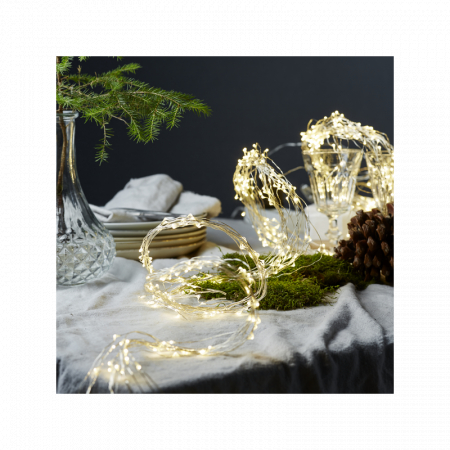 Decorațiuni Crăciun - Ghirlanda luminoasa cu efect picatura de roua DEW DROP 728-26, LED 40x0.06W, 800mm