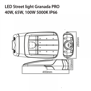 Lampa LED Stradala 50W 140lm/W dimabila IP66 - 10 Ani Garantie [1]