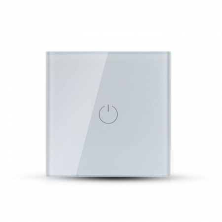 Smart - Intrerupator Wi-Fi Alb 1 Comutator WIFI Compatibil Cu AMAZON ALEXA Si GOOGLE HOME