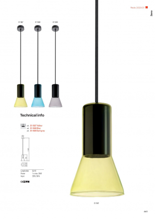 Suspensie Redo Jano, galben, 1XE27 01-1687 [3]