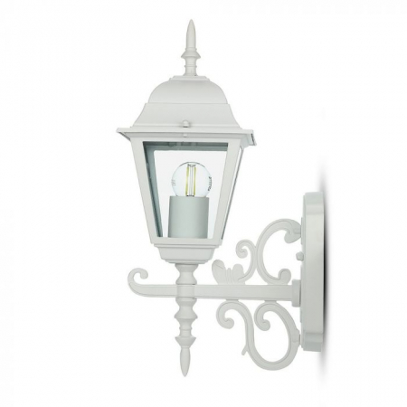 Lampa de Gradina tip Felinar 1xE27 Corp Alb Mat [7]