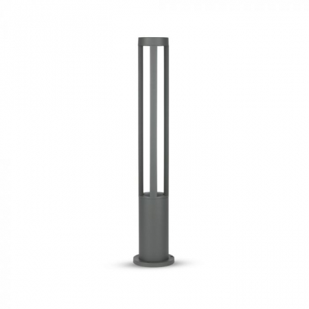 Iluminat Terase, Grădini și Piscine - Lampa Led Stalpisor de Gradina 10W Corp Gri 80cm Alb Cald