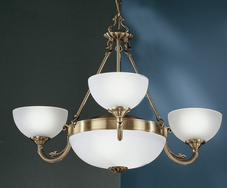 Candelabru EGLO SAVOY 82748/79761, E14;E27 3X40W Ø740mm, Bronz, alb [1]