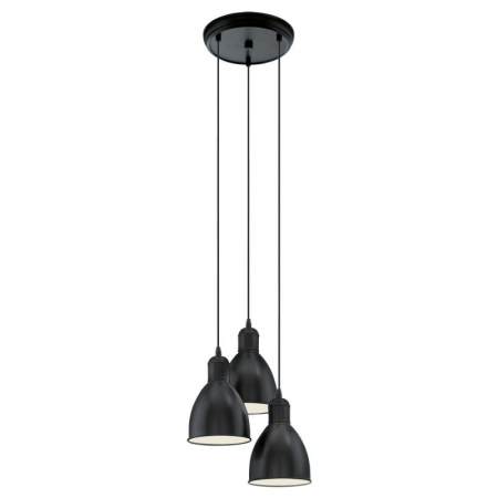 Candelabre, Lustre și Pendule LED - Lustra EGLO PRIDDY Negru