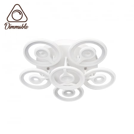 Candelabre, Lustre și Pendule LED - Lustra LED Moderna Dimabila cu telecomanda 96W