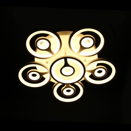 Lustra LED Moderna Dimabila cu telecomanda 96W [2]