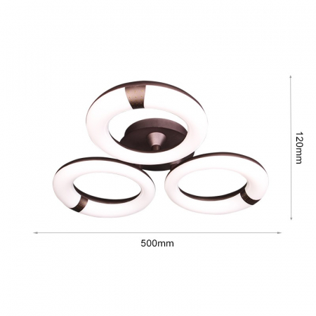 Lustra LED Moderna 3White Rontunda  36W [2]