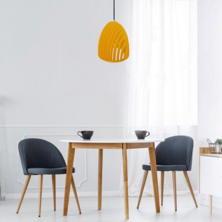 Pendul Design Suspendat Conic Prisma Galben- E 27 5 Ani Garantie [3]