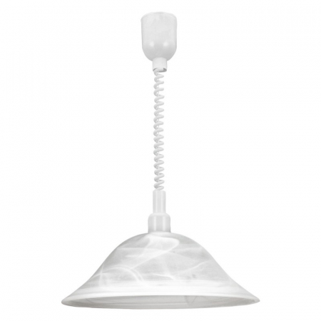 Candelabre, Lustre și Pendule LED - Pendul reglabil, EGLO ALESSANDRA 3355, E27 1X60W Ø380mm, alb