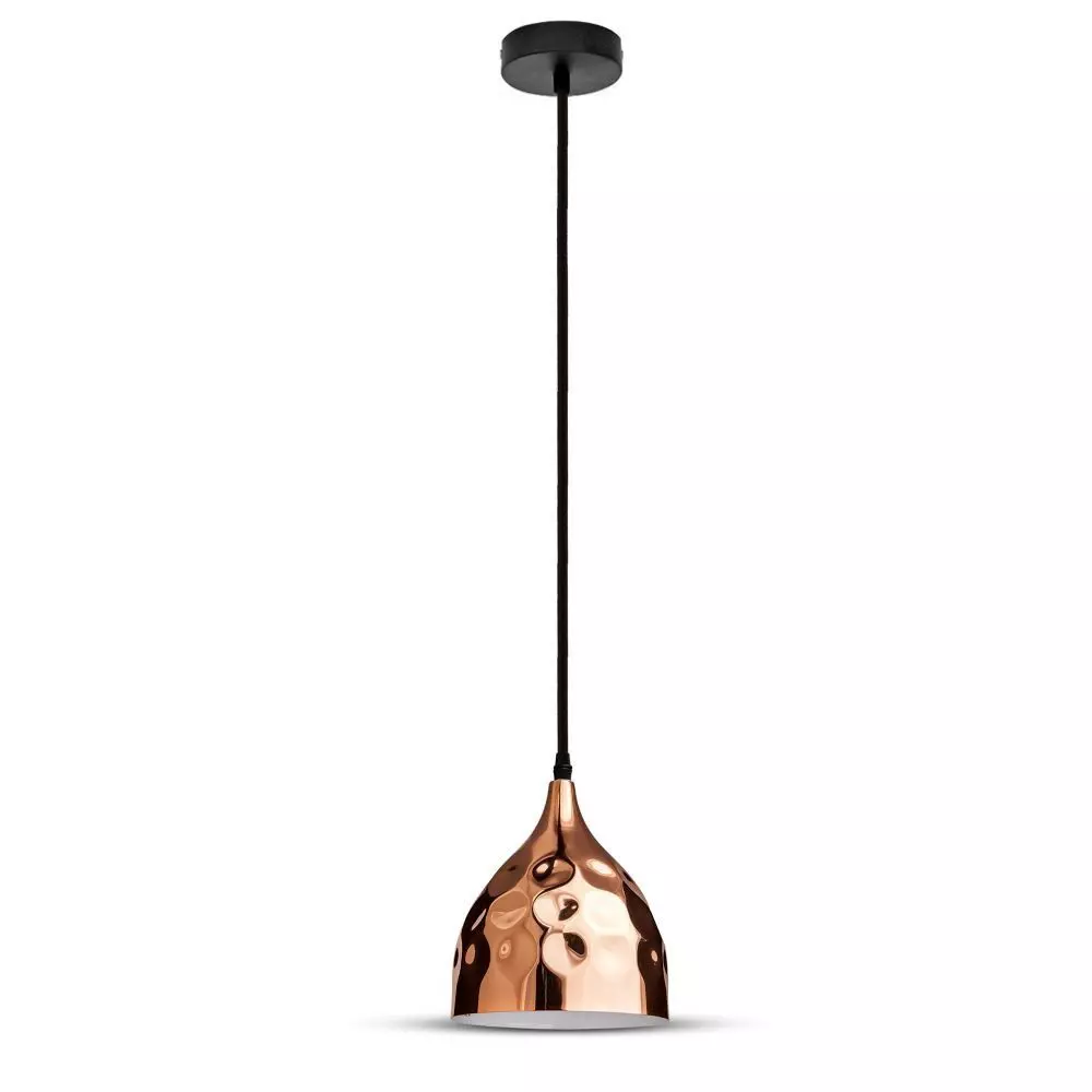 Candelabre, Lustre și Pendule LED - Pendul Suspendat E27 Cupru Ф 170mm 5 Ani Garantie
