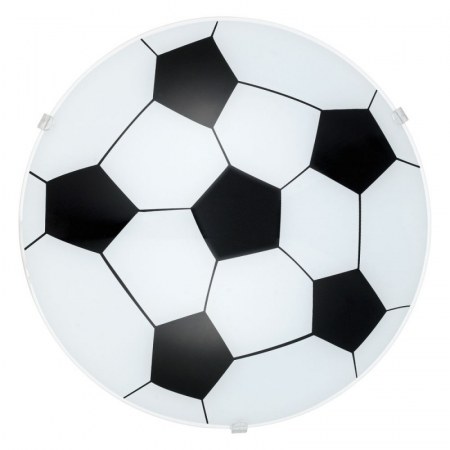 Interior - Plafoniera copii fotbal EGLO JUNIOR 1 87284, E27 1X60W Ø245mm, Alb