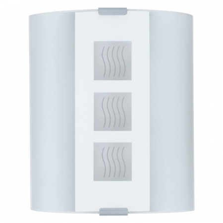 Plafoniera decor cu valuri si patrate EGLO GRAFIK 83134, E27 1X60W, Alb [0]