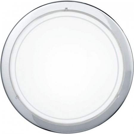 Plafoniera EGLO PLANET 1 83155, E27 1X60W Ø290mm, Crom, alb, transparent