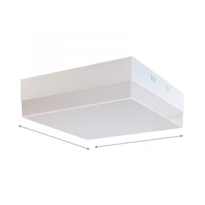 Aplice si Plafoniere LED - Plafoniera LED Patrata  Alba 18W 100Lm/W 1800lm Lumina Neutra IP44