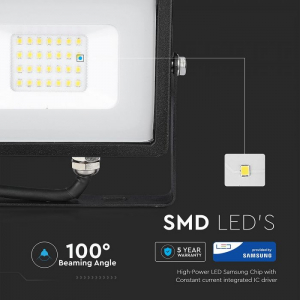 Proiector LED 20W  chip Samsung corp negru [2]