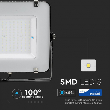 Proiector LED de 150W cu CIP SMD SAMSUNG Corp Negru [3]