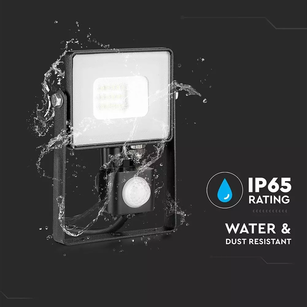 Proiector LED cu senzor 10W 6400K Alb Rece 438 [4]