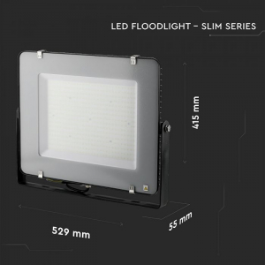 Proiector LED SMD 300W Cip SAMSUNG SLIM Negru rece 120LM/W [3]