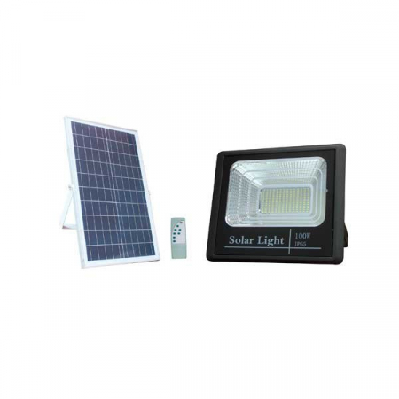 Lămpi cu încărcare solară - Proiector LED 100W cu Incarcare Solara Lumina Rece
