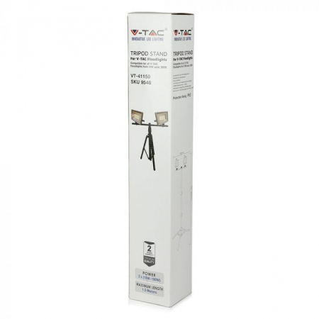 Trepied Aluminiu Pentru Doua Proiectoare(10W, 20W, 30W si 50W) Corp Negru [2]