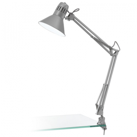 Lămpi de Birou și Veioze LED - Veioza clips pentru birou EGLO FIRMO E27 1X40W, Argintiu