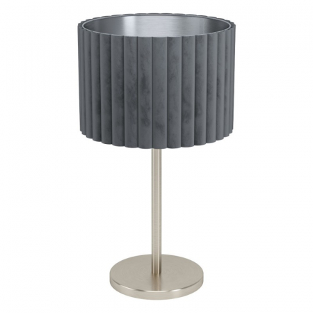 Lămpi de Birou și Veioze LED - Veioza EGLO TAMARESCO E27 1X40W IP20, Nichel mat, Gri