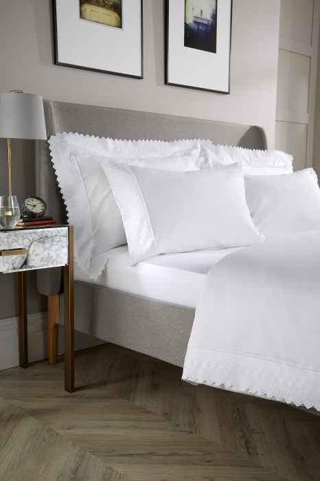 Lenjerie pat WIlliam Hunt  Paisley 600TC Alb [2]