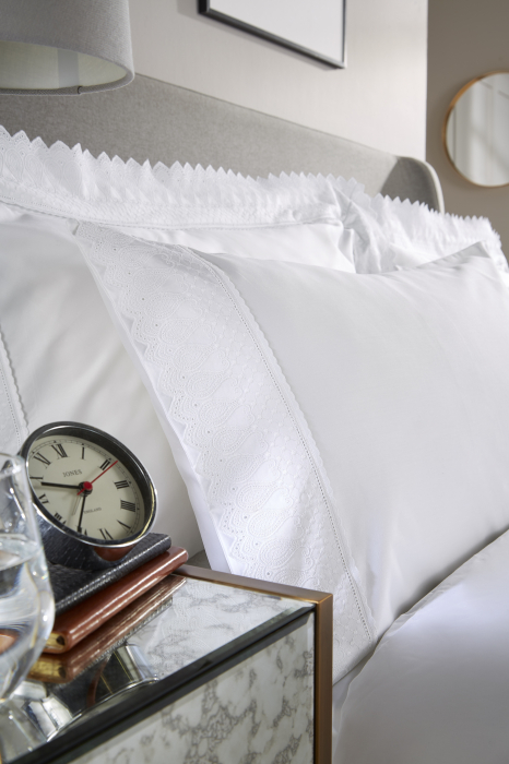 Lenjerie pat WIlliam Hunt  Paisley 600TC Alb [5]