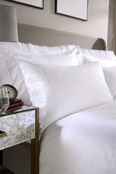 Lenjerie pat WIlliam Hunt  Paisley 600TC Alb [6]