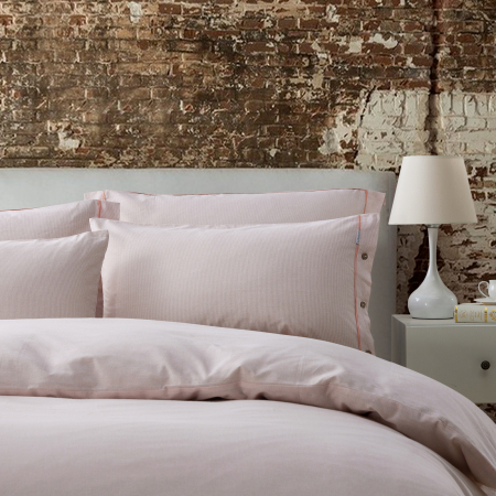 Lenjerie pat Behrens Be Chambray Stripe Peach [1]