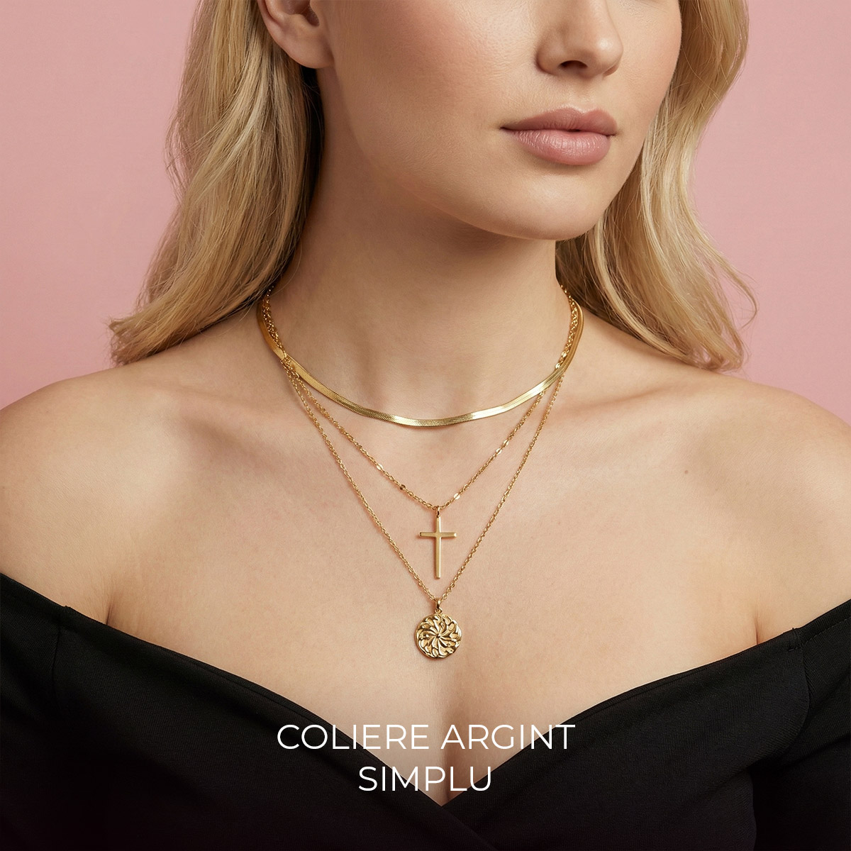 COLIERE ARGINT SIMPLU 8 martie