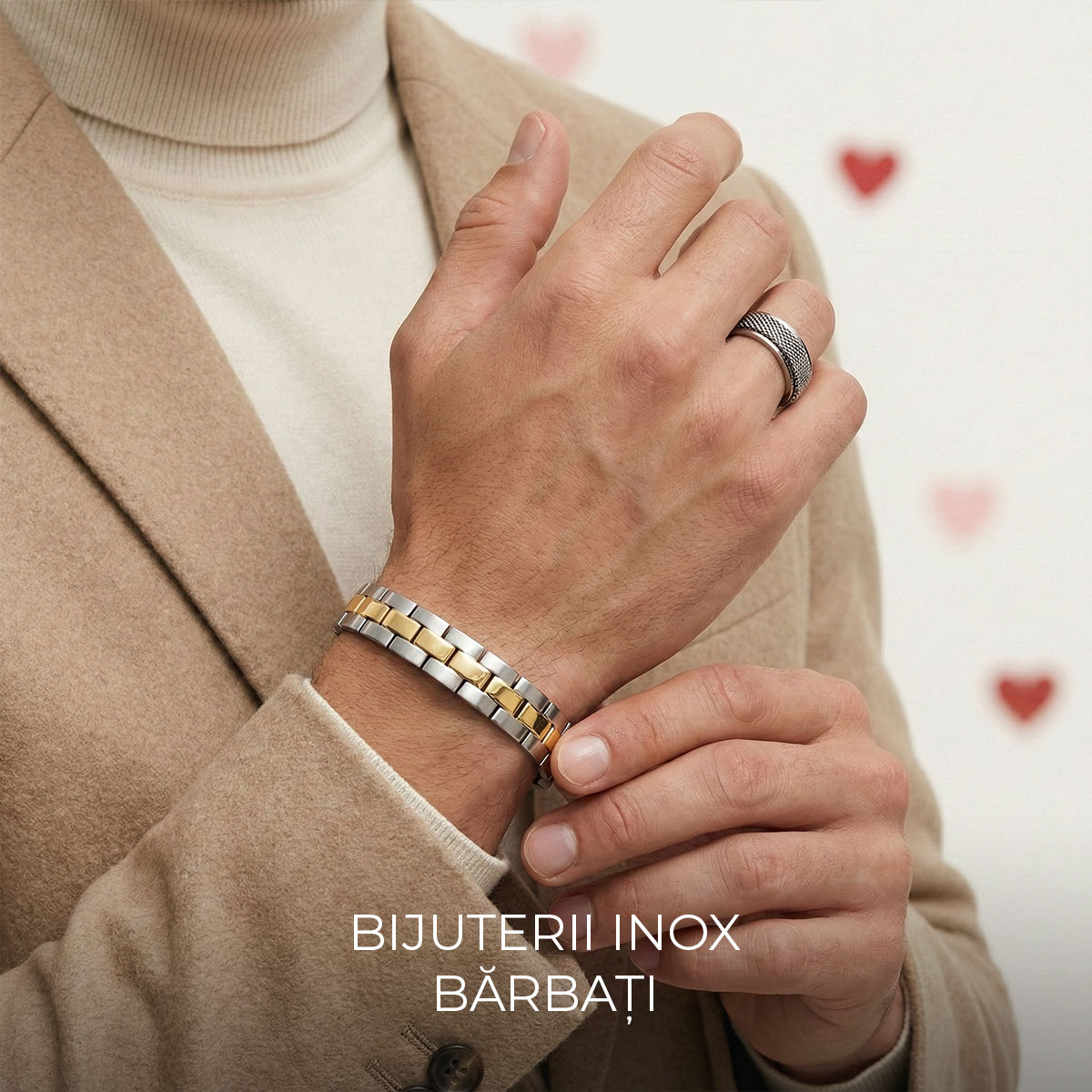 Bratari Inox Barbati Valentines -70%