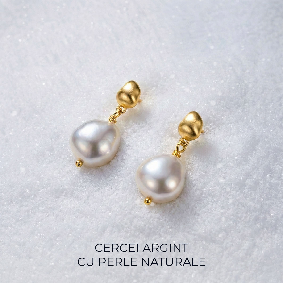 Cercei Argint cu Perle Naturale