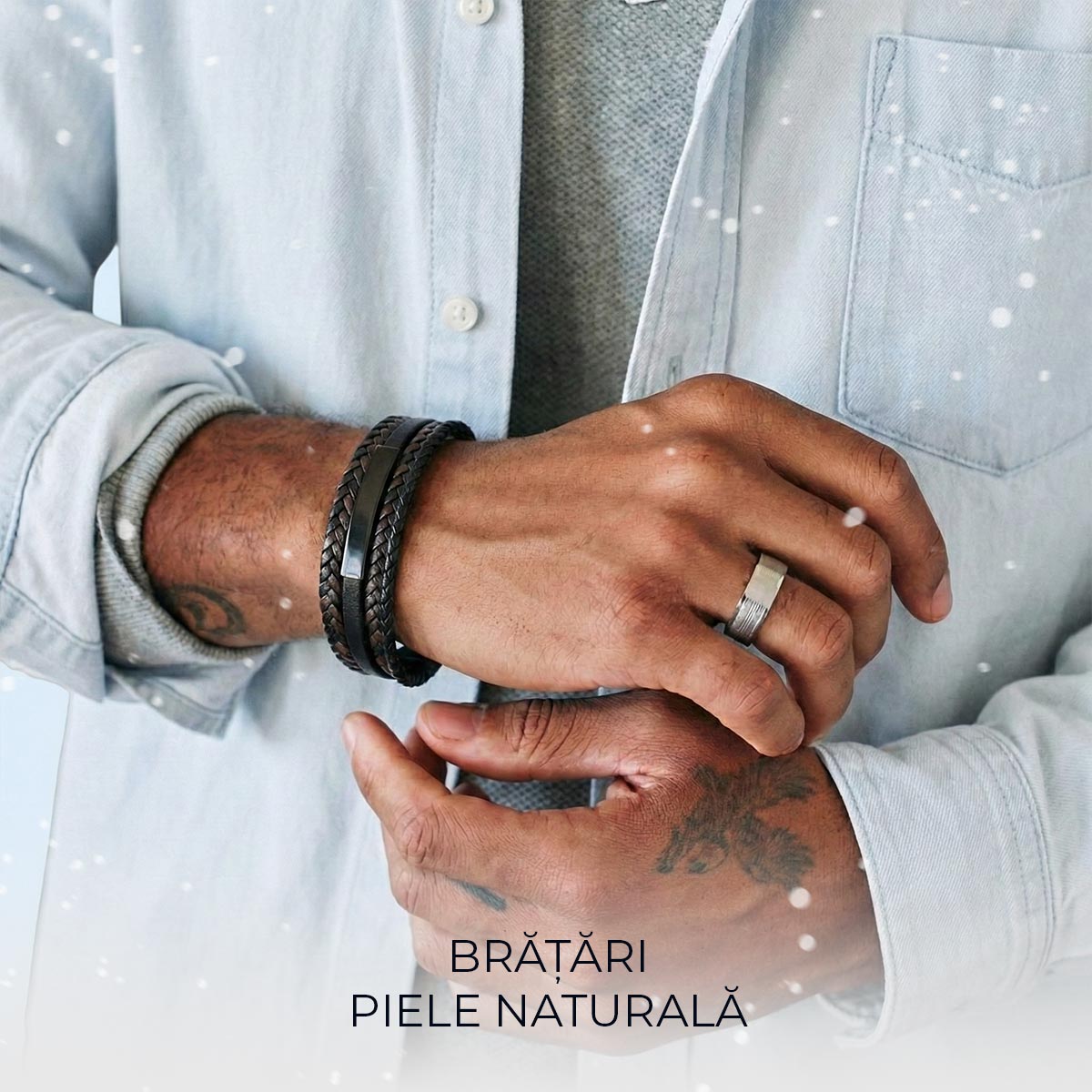 Bratari Piele Barbati