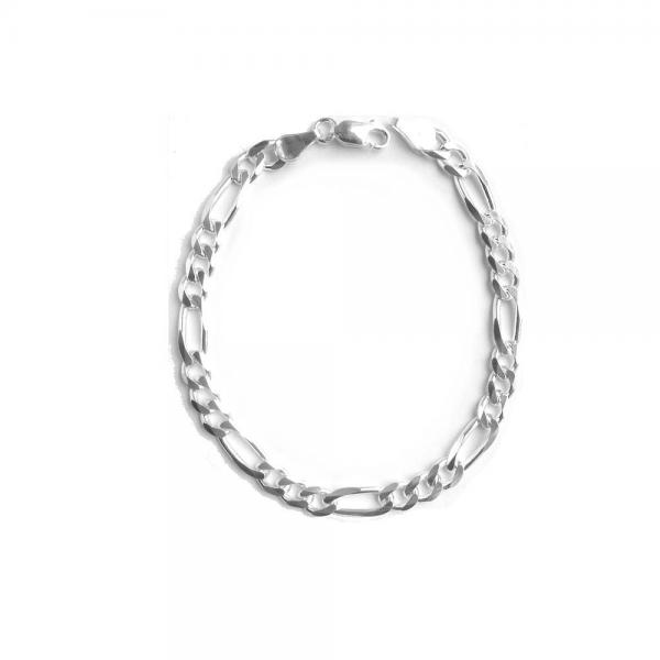 Bratara argint 925 model figaro 6 mm [2]