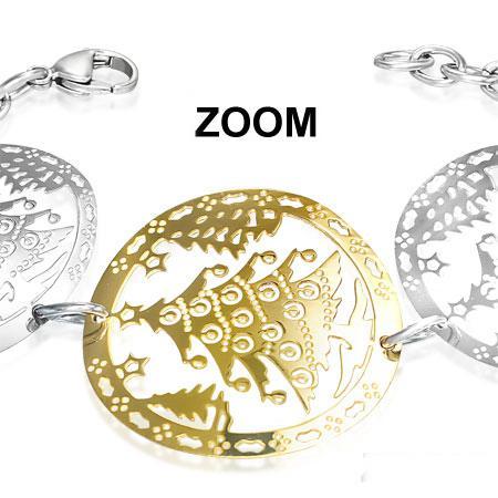 Bratara eleganta otel cu braduti lucrata in filigran [2]