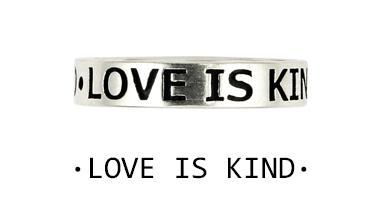 Inel argint 925 LOVE IS KIND cu aspect vintage [2]