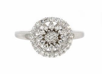 Inel argint 925 floare cu zirconiu [2]