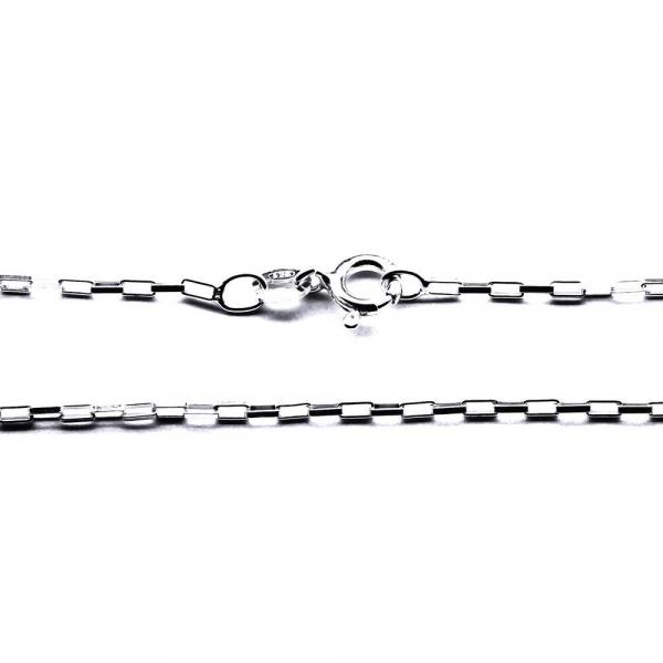 Lant argint 925 cu zale dreptunghiulare 45 cm [2]