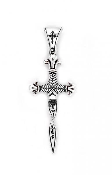 Pandant argint 925 sabie TWISTED BLADE [2]