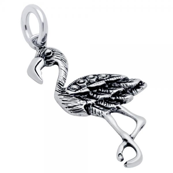 Pandantiv argint 925 in forma de pasare flamingo [2]