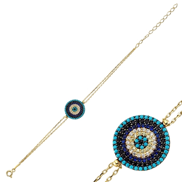 Bratara argint 925 aurit banut cu zirconii - Be Authentic BTU0096 [2]