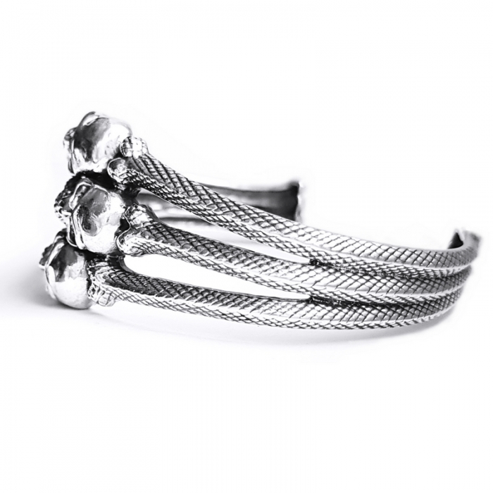 Bratara argint 925 cu cranii [2]