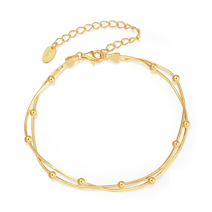 Bratara argint 925 placata cu aur 14K [3]