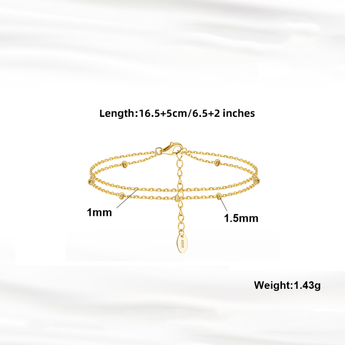 Bratara argint 925 placata cu aur 14K [4]