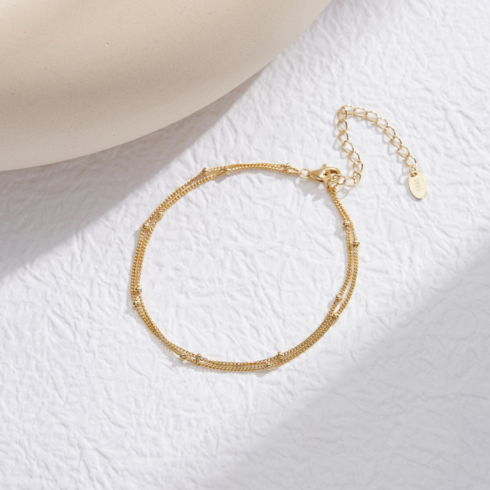 Bratara argint 925 placata cu aur 14K [3]