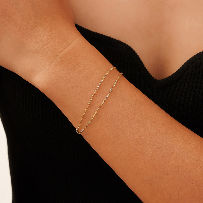 Bratara argint 925 placata cu aur 14K [2]