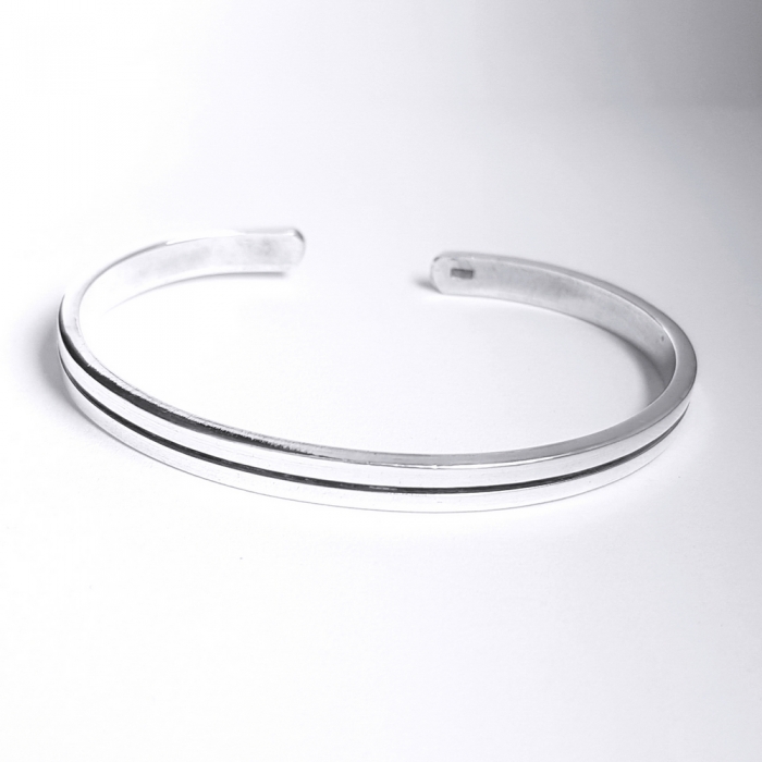 Bratara argint 925 simpla, Minimal [3]